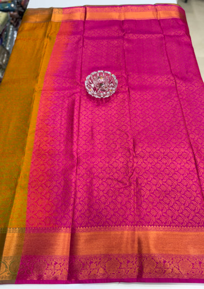 Soft Silk Saree with Samutrika Weaving and Contrast Zari Border for Women – Lightweight Festive Wear Saree