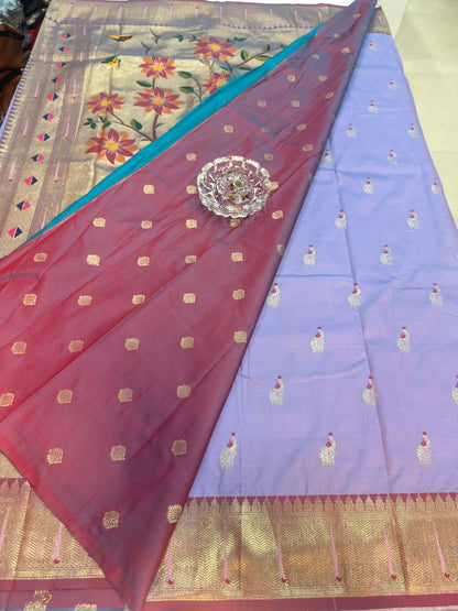 Classic Paithani Saree with Brocade Blouse and Rich Pallu – Women’s Traditional Ethnic Wear
