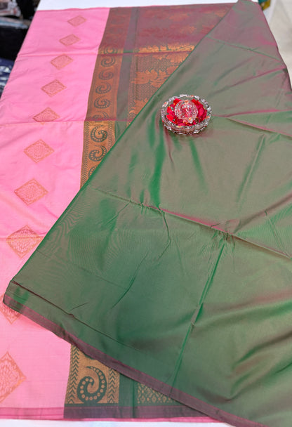 Soft Silk Sarees with Zari Work and Contrast Borders for Women – Festive and Traditional Wear