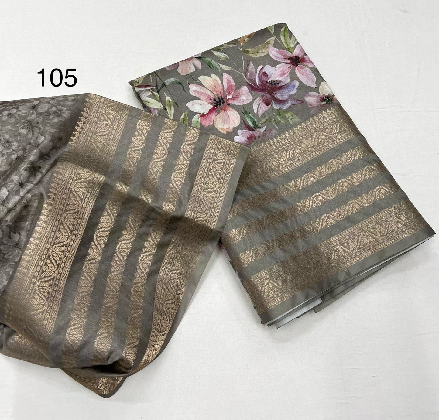 Floral elegance Dola Silk Sarees