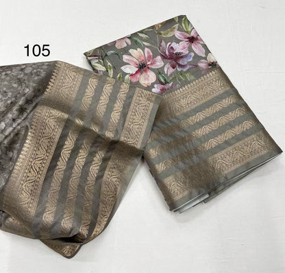 Floral elegance Dola Silk Sarees