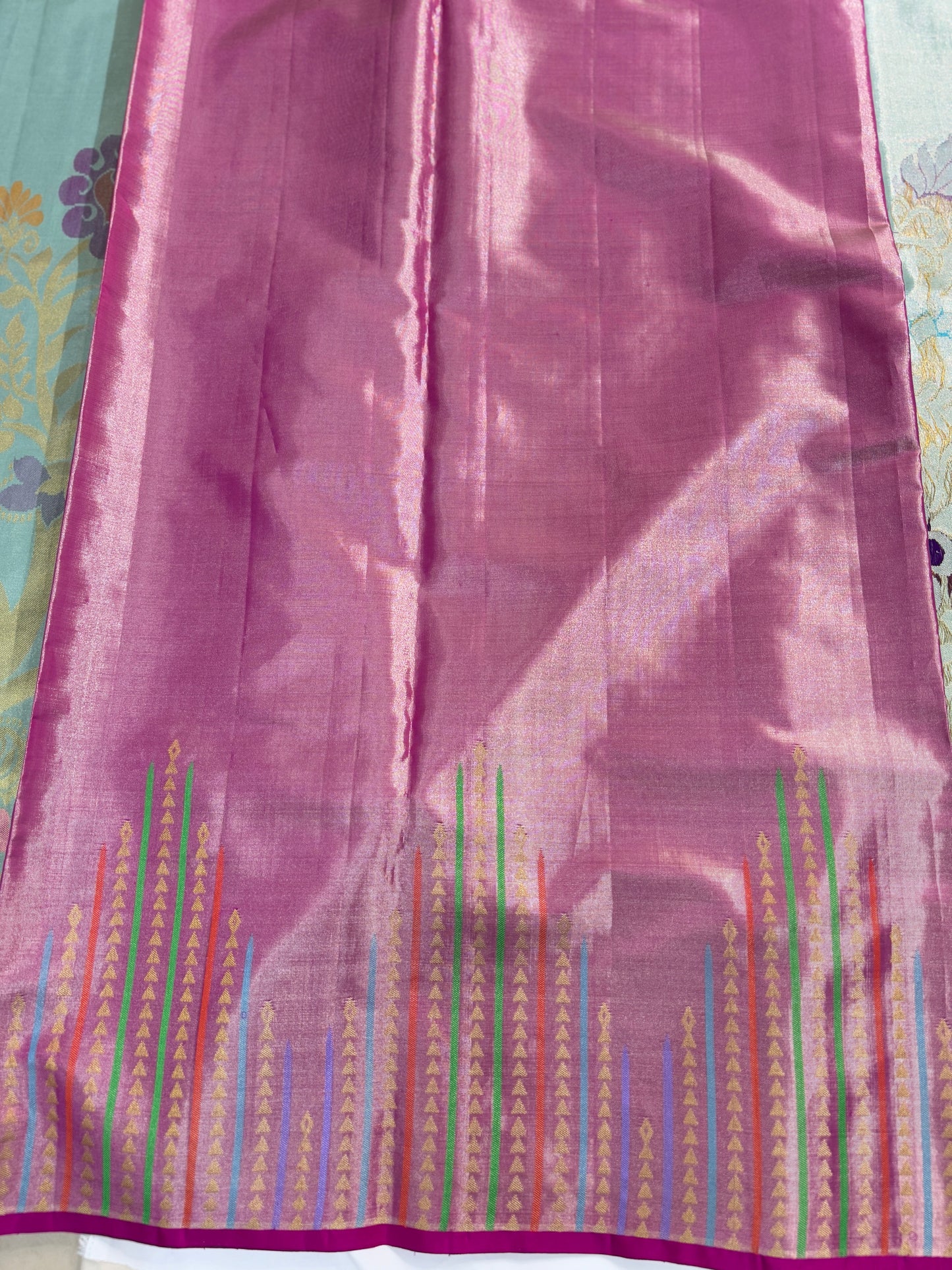 Handloom Kalamkari Pure Silk Saree with 2 Gram gold Zari Border – Women’s Wedding & Festive Wear