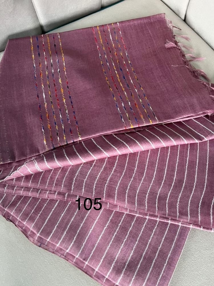 Kota Doria Stepal Saree with Lab Lab Design and Zari Border – Lightweight Festive Wear