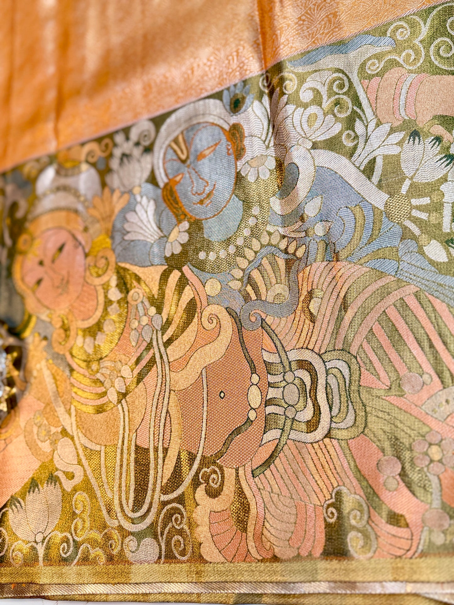 Semi Pattu Silk Saree with Zari Border and Contrast Pallu for Women