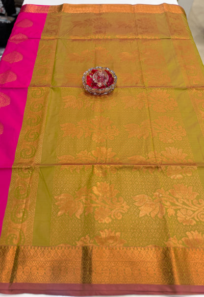 Soft Silk Sarees with Zari Work and Contrast Borders for Women – Festive and Traditional Wear