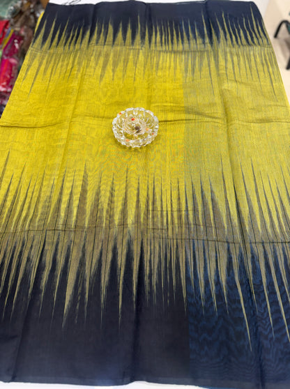 Ikat Kotki Cotton Silk Saree for Women with Matching Blouse Piece – Handwoven Traditional Design