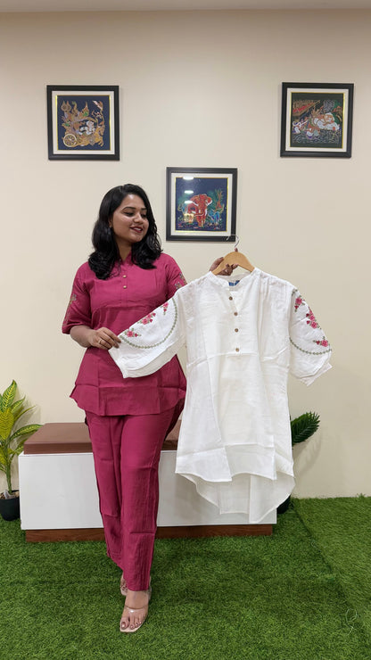 Women's Vatican Silk Co-ord Set in Rich Color Combinations – Sizes L to 3XL