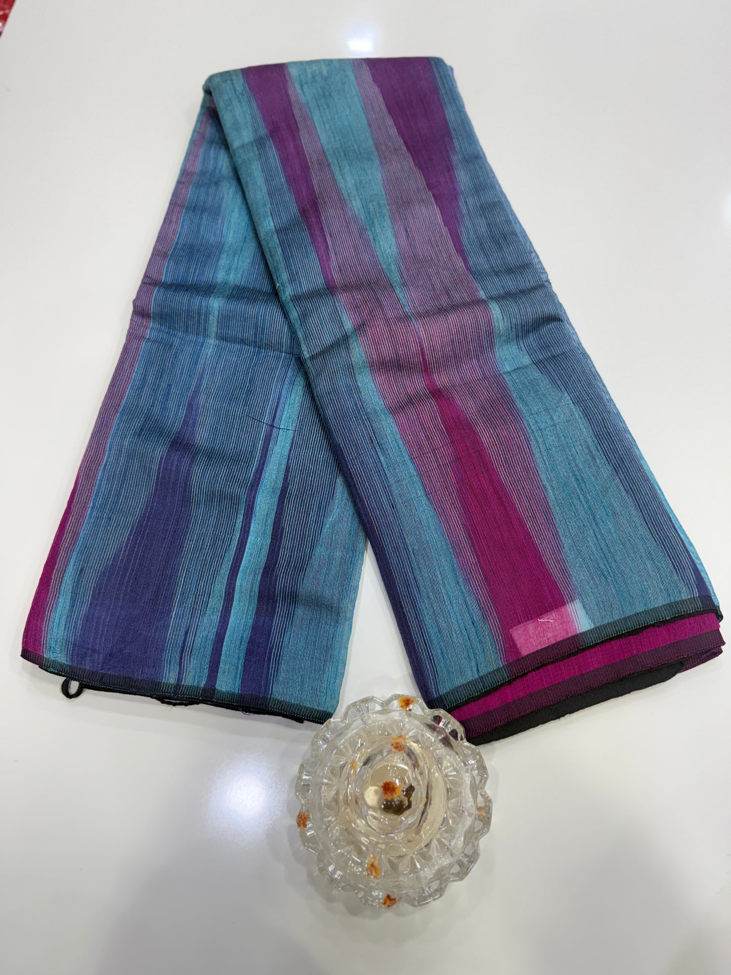 Ikat Kotki Cotton Silk Saree for Women with Matching Blouse Piece – Handwoven Traditional Design