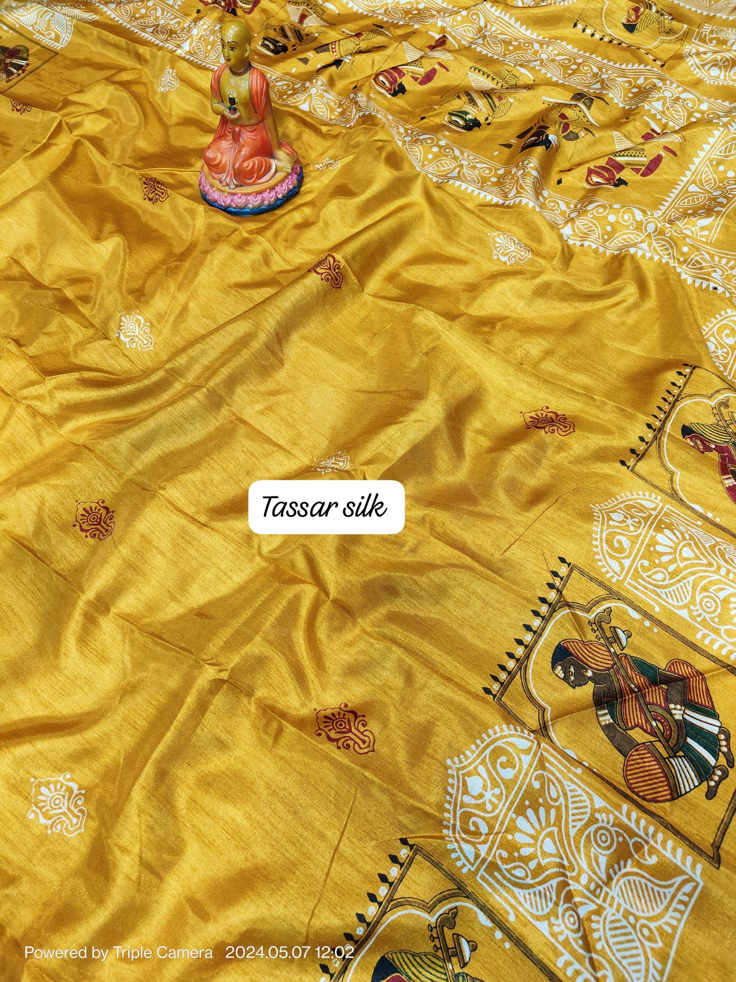 Tussar Silk Saree with Blouse Piece – Women’s Festive and Traditional Wear