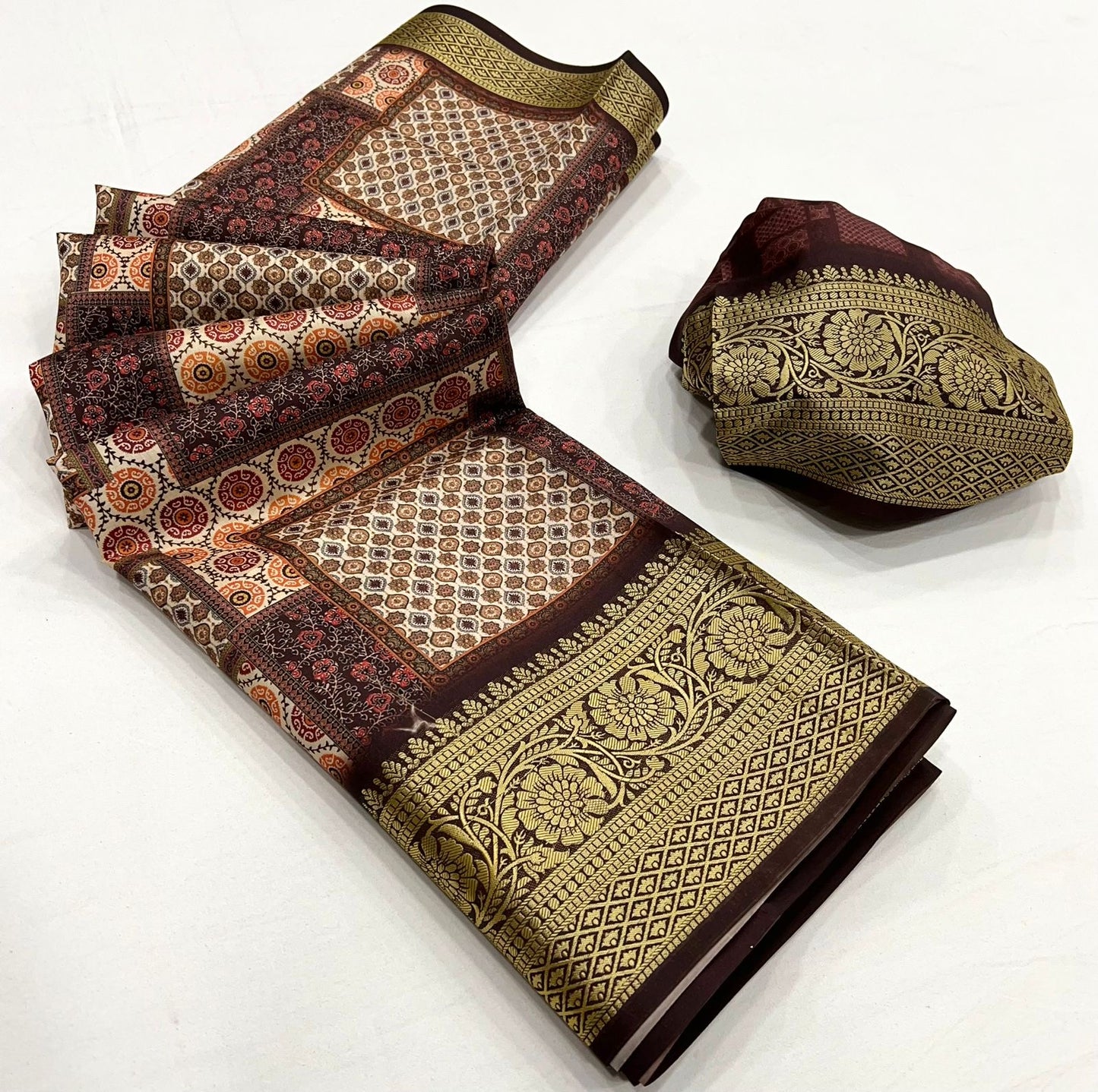 Dola Viscose Silk Saree with Exquisite Printed Design – Elegant Festive Wear for Women