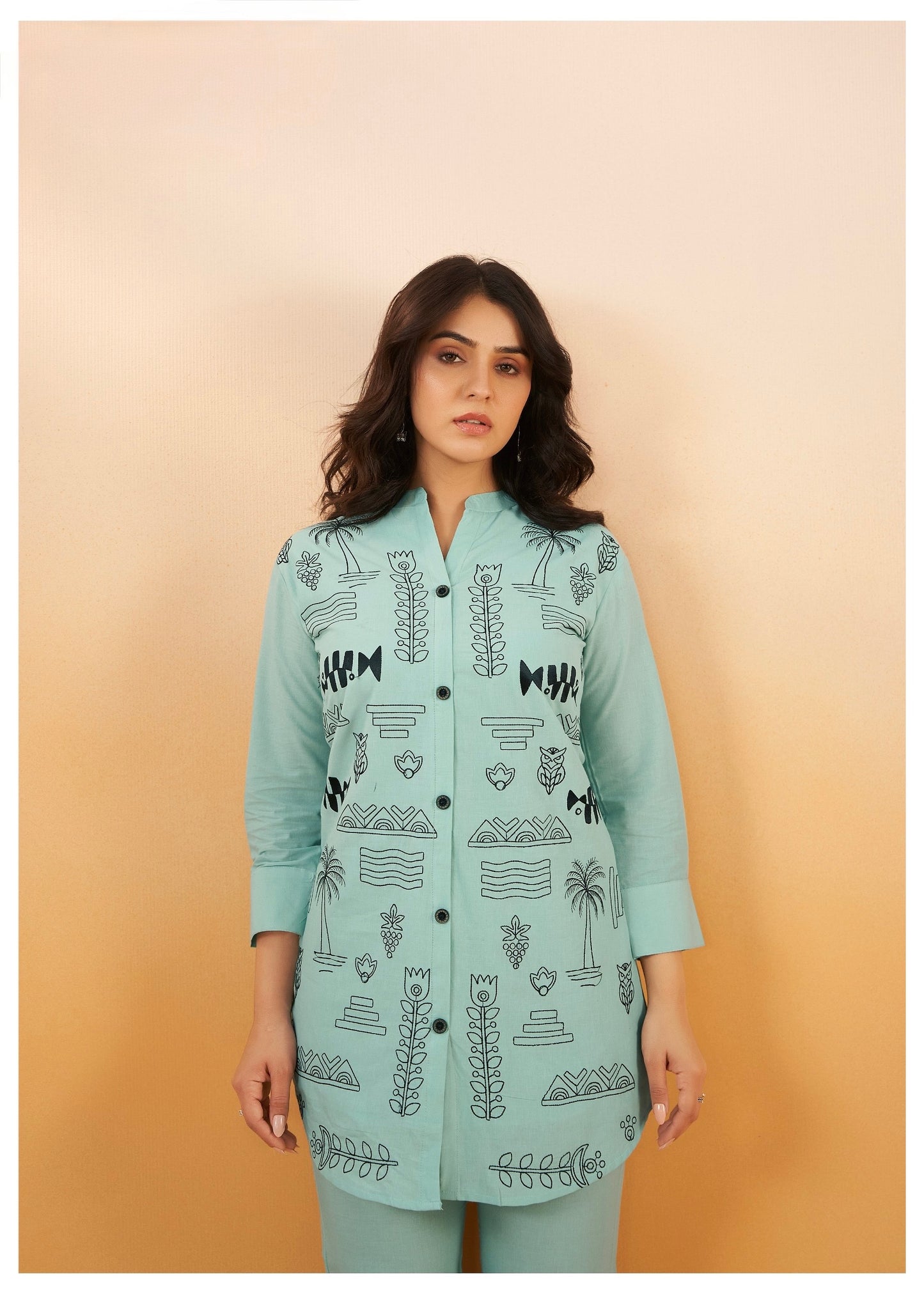 Women's Cotton Co-ord Set with Elegant Work