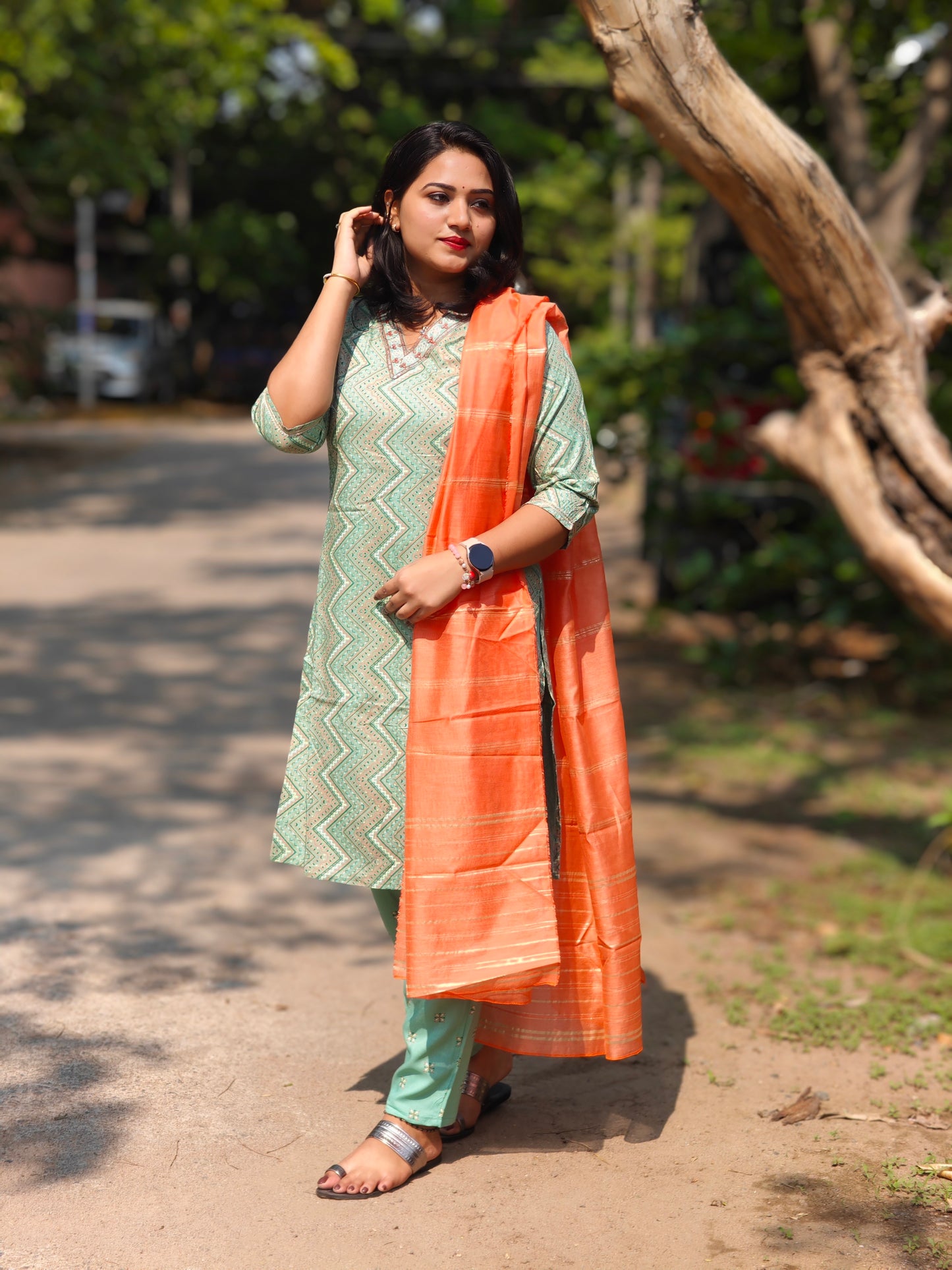 Heavy Rayon Printed Kurta Pant Dupatta Suit Set with Sequence and Embroidery – Women’s L to XXL