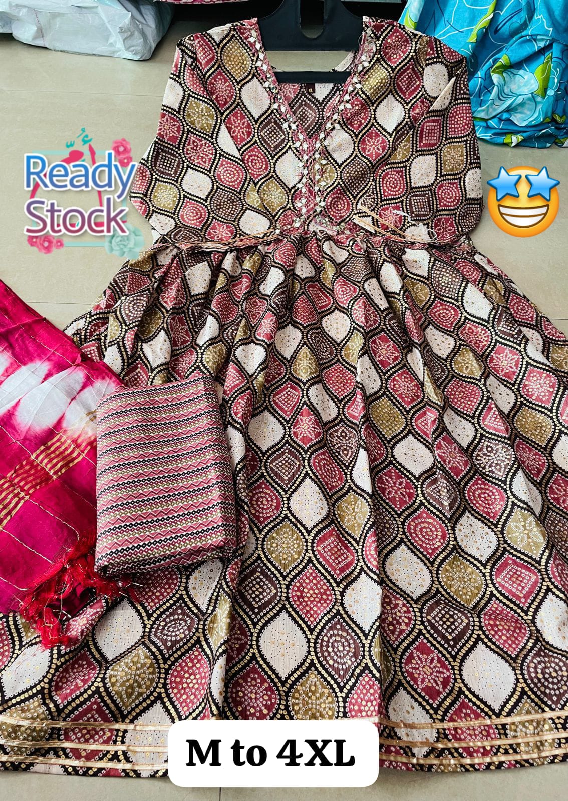 Heavy Cotton Printed Kurti Pant Dupatta Set for Women – Ethnic Wear in M to 4XL