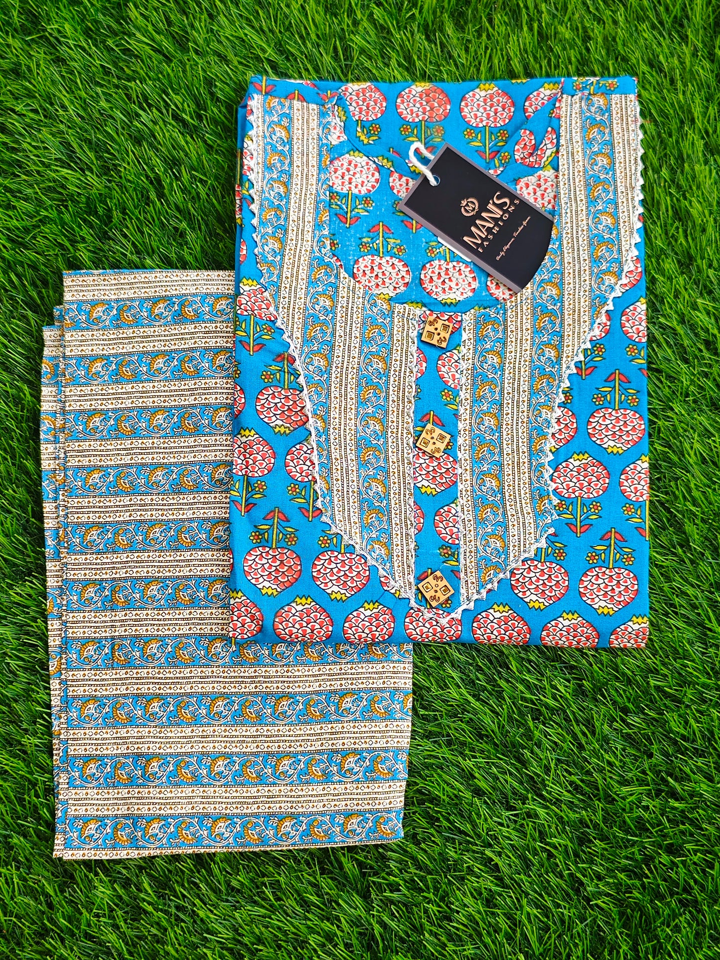 Summer Cotton Kurti Pant Set for Women with Vibrant Prints and Relaxed Fit