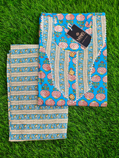Summer Cotton Kurti Pant Set for Women with Vibrant Prints and Relaxed Fit