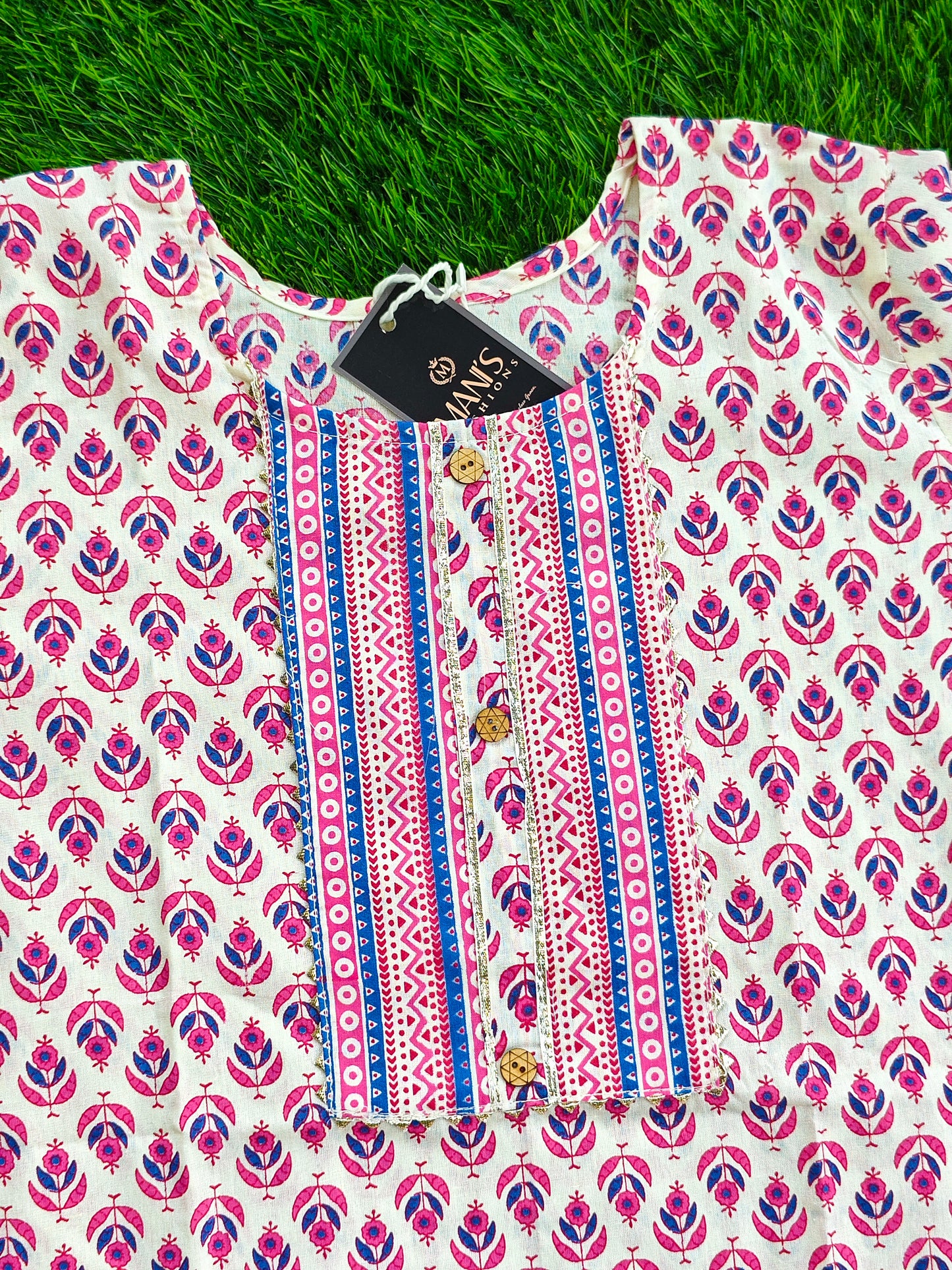 Summer Cotton Kurti Pant Set for Women with Vibrant Prints and Relaxed Fit