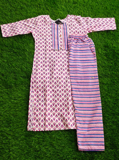 Summer Cotton Kurti Pant Set for Women with Vibrant Prints and Relaxed Fit