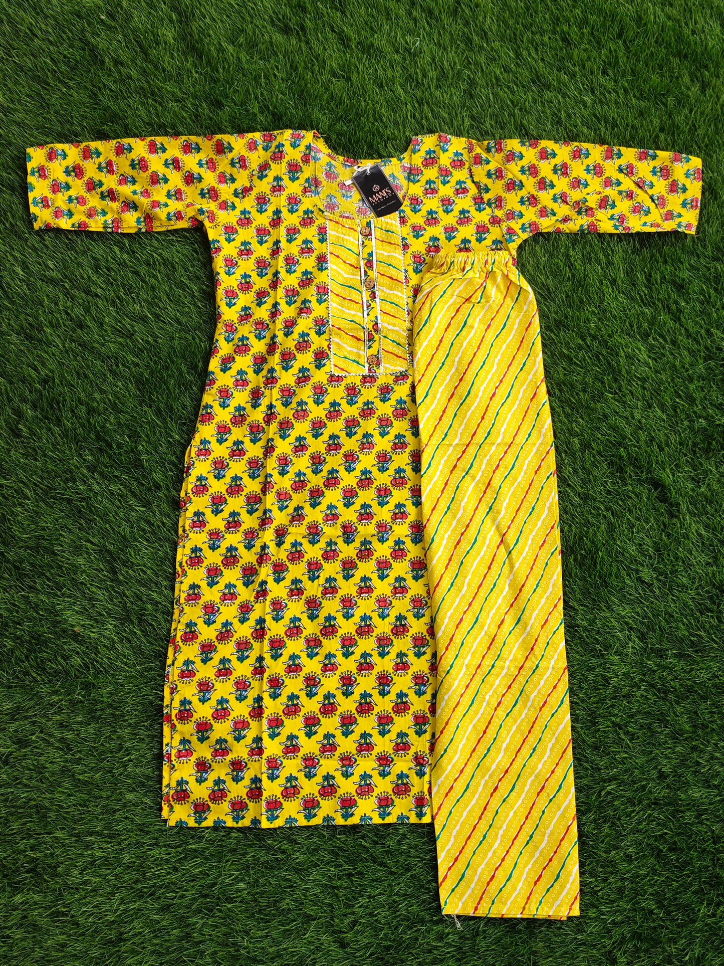 Summer Cotton Kurti Pant Set for Women with Vibrant Prints and Relaxed Fit