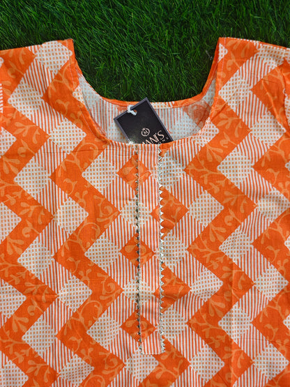 Summer Cotton Kurti Pant Set for Women with Vibrant Prints and Relaxed Fit