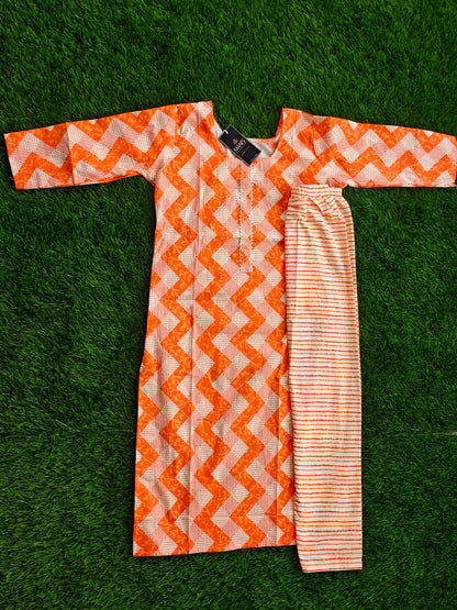 Summer Cotton Kurti Pant Set for Women with Vibrant Prints and Relaxed Fit