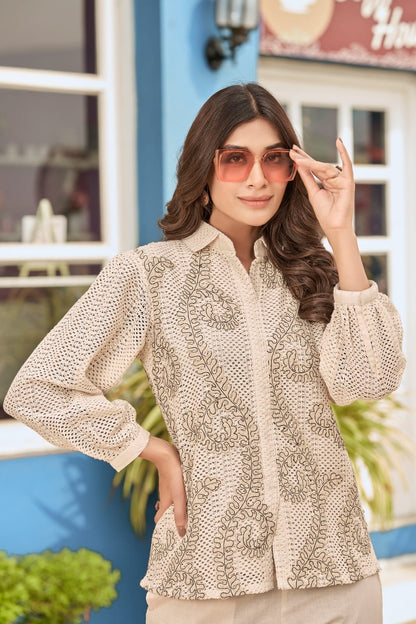 Women's Premium Cotton Co-Ord Set with Top and Bottom – Smart Casual Wear (Sizes 38–44)