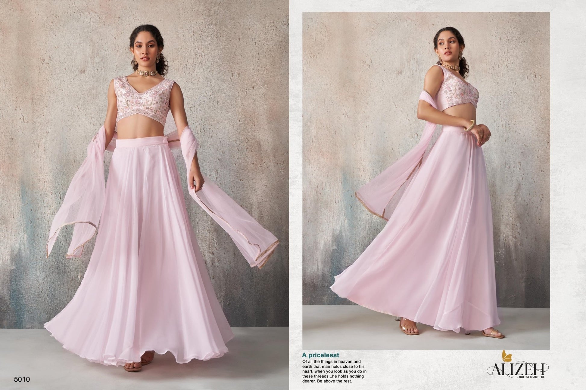 Alizeh Official Collection Khatli Work - Mani's Fashions