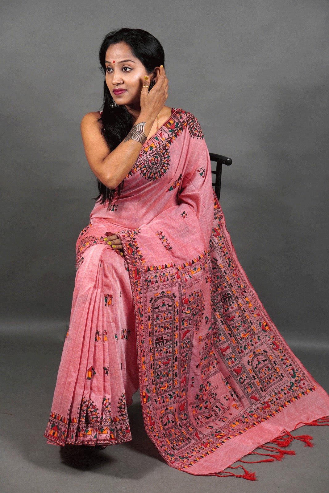 CK Madhubani Print Saree - Mani's Fashions