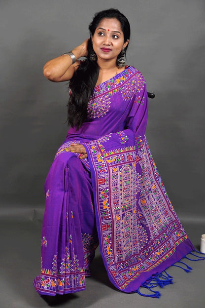 CK Madhubani Print Saree - Mani's Fashions