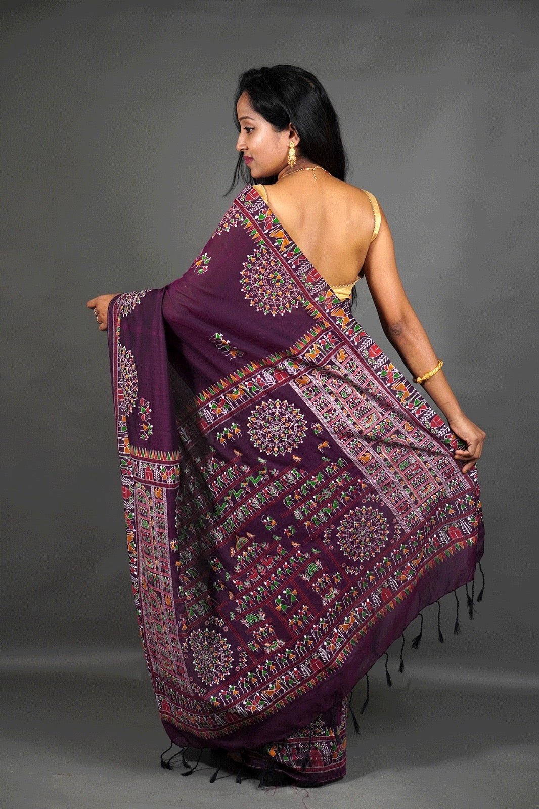 CK Madhubani Print Saree - Mani's Fashions