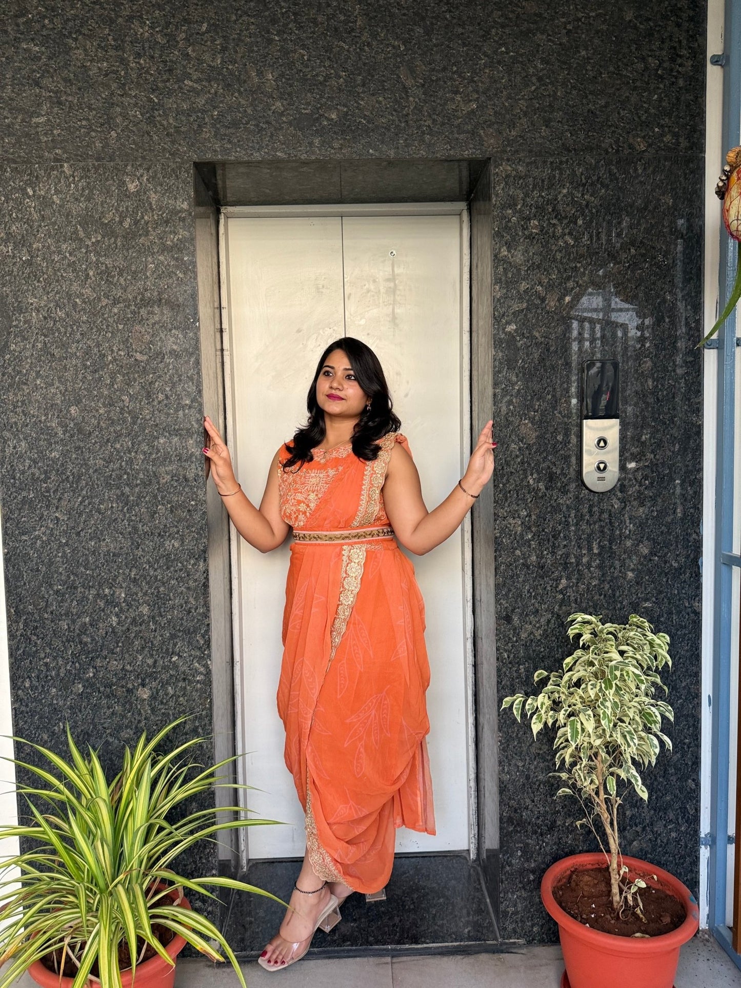 Dhoti Drape One - Piece Dress - Mani's Fashions