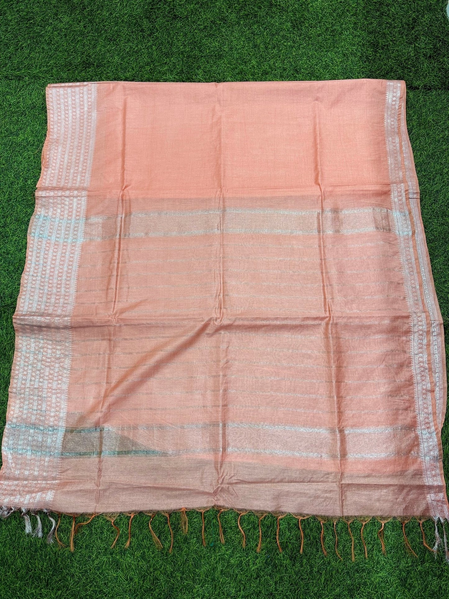 Elegant Mangalagiri Semi Pattu Saree with Blouse Piece - Mani's Fashions