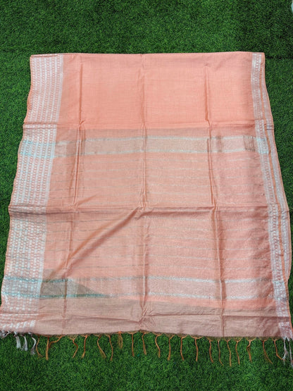 Elegant Mangalagiri Semi Pattu Saree with Blouse Piece - Mani's Fashions