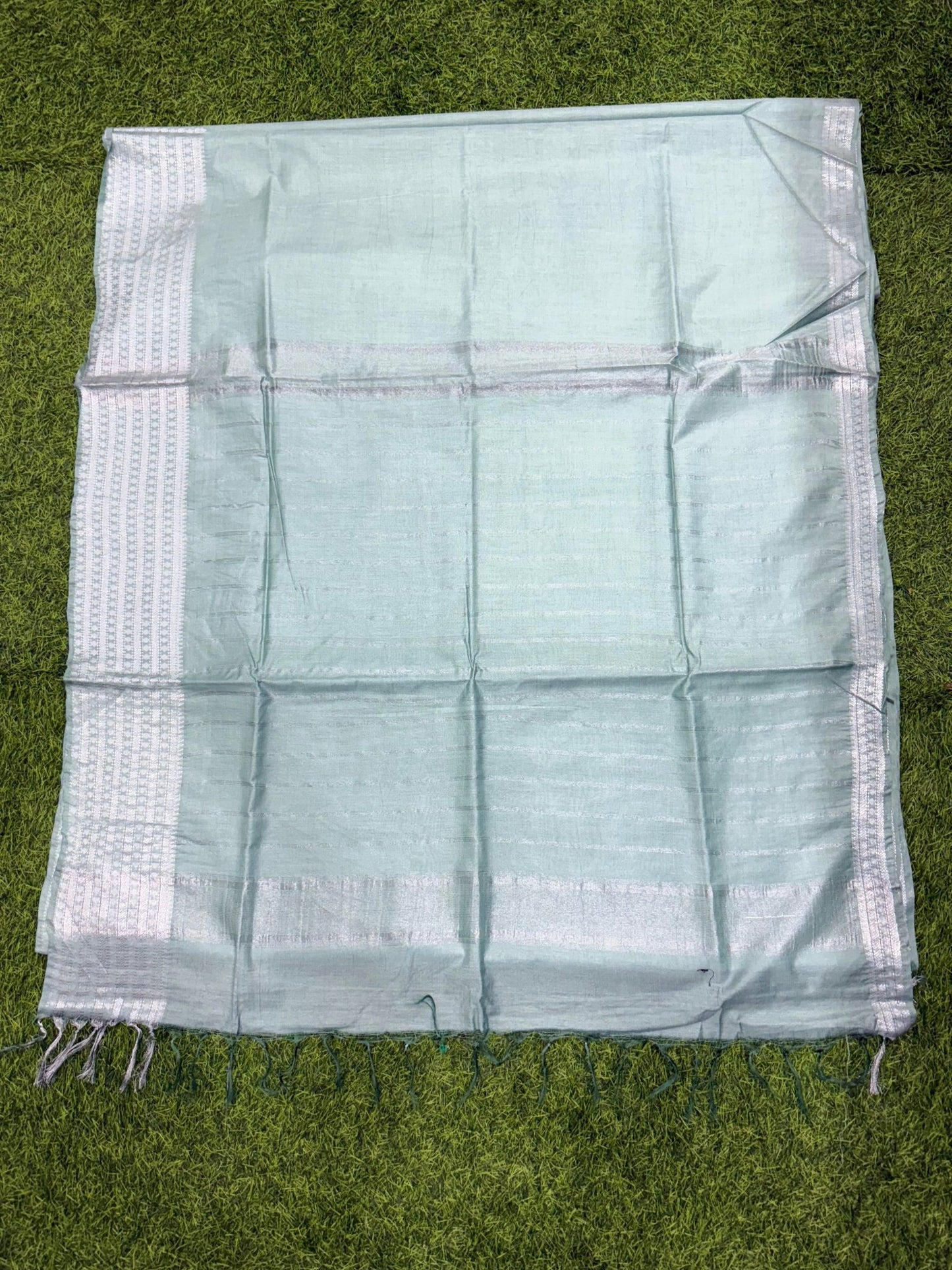 Elegant Mangalagiri Semi Pattu Saree with Blouse Piece - Mani's Fashions