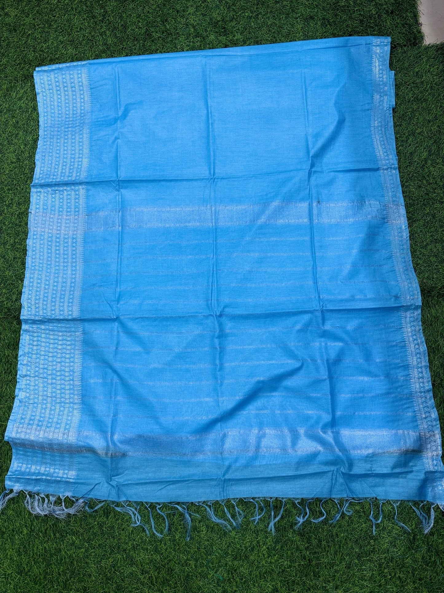 Elegant Mangalagiri Semi Pattu Saree with Blouse Piece - Mani's Fashions