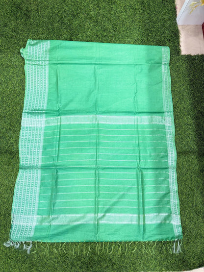 Elegant Mangalagiri Semi Pattu Saree with Blouse Piece - Mani's Fashions