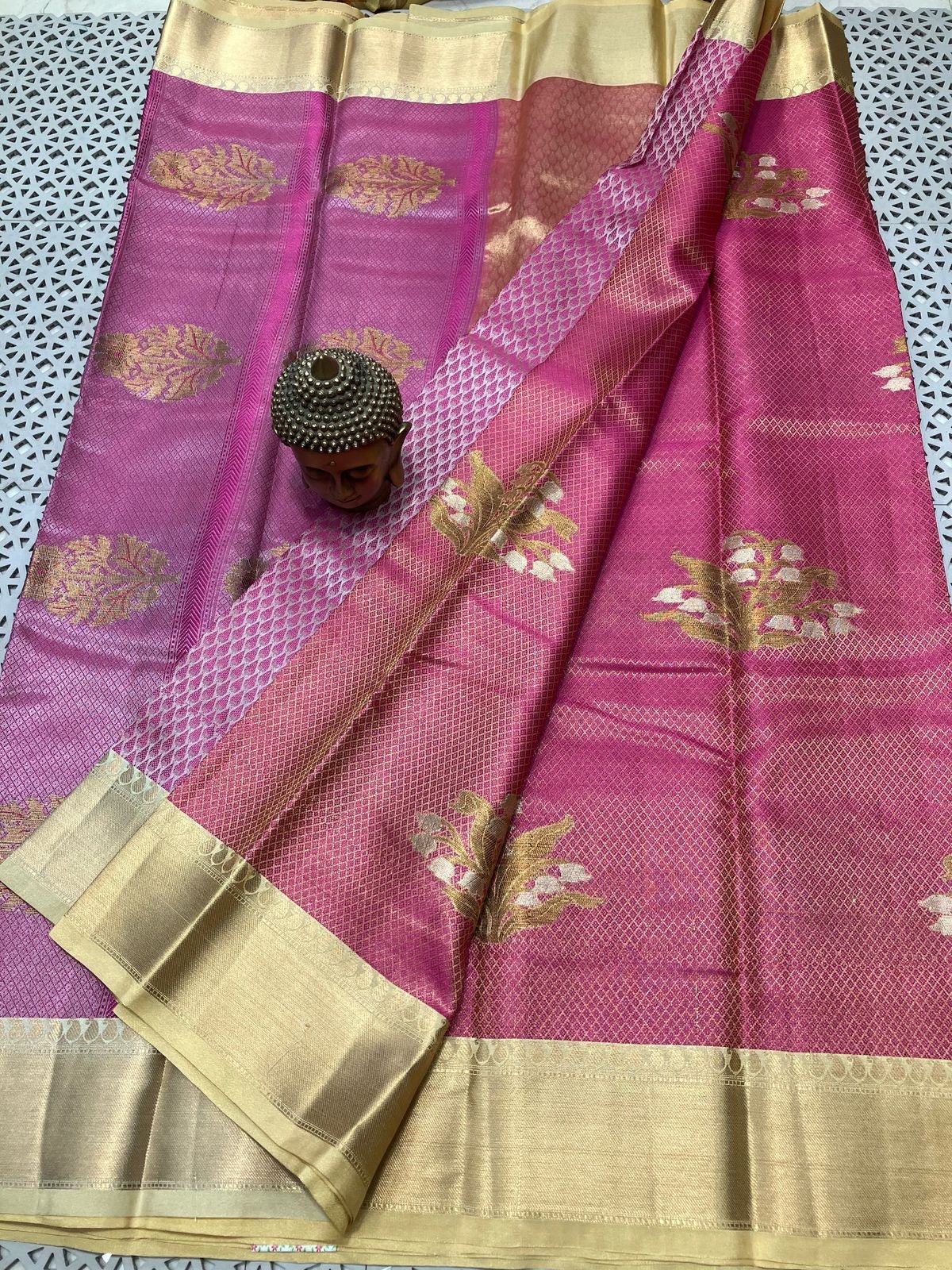 Mangalagiri Semi Pattu Saree - Mani's Fashions