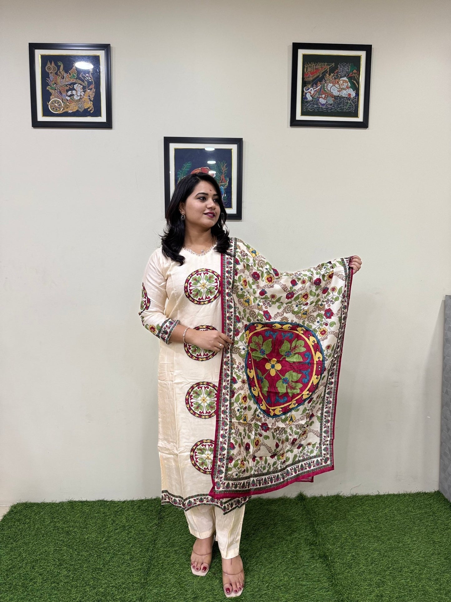 Premium Russian Silk Designer Set - Mani's Fashions