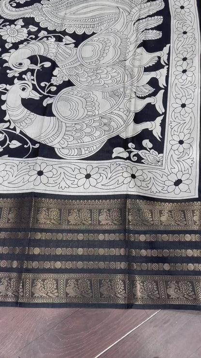 Dola Silk Saree with All-Over Jari Work and Jacquard Border for Women