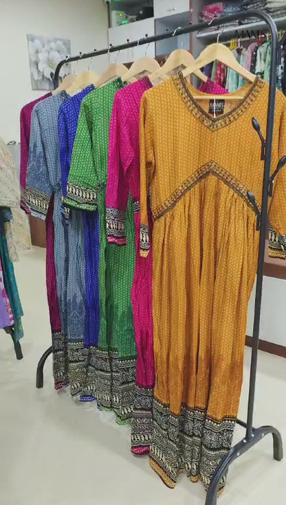 Azure Dreams Alia Cut Long Gowns