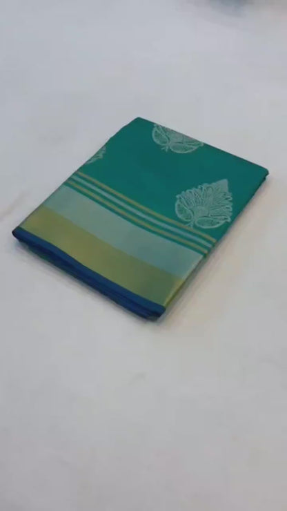 Soft Banarasi Silk Saree with Intricate Weaving Work, Rich Pallu, and Matching Weaving Blouse