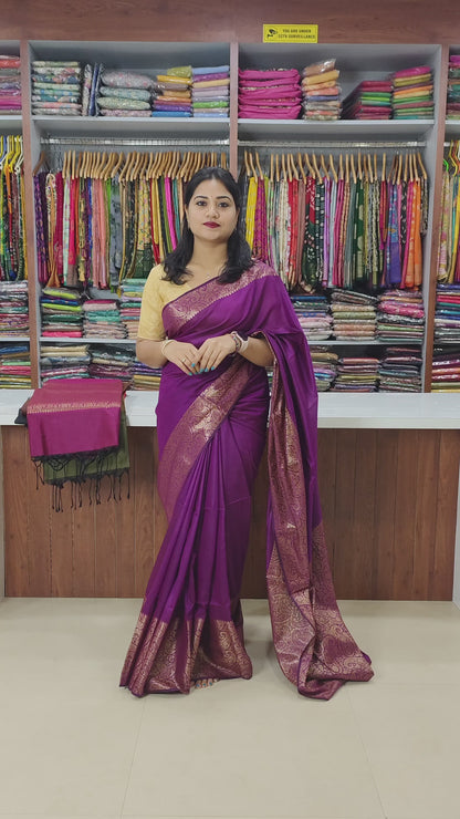 Pure Muga Cotton Mohapar Saree with Brocade Blouse Piece for Women – Soft Draping Fabric