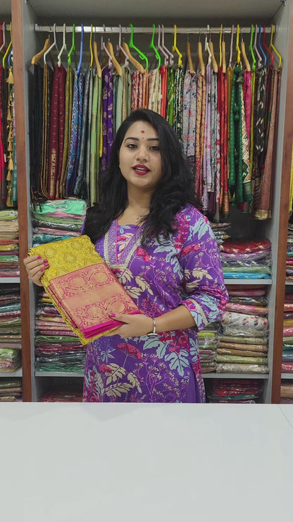 Pure Kanchipuram Wedding Silk Saree for Women – Handwoven with Zari Work, Bridal Special