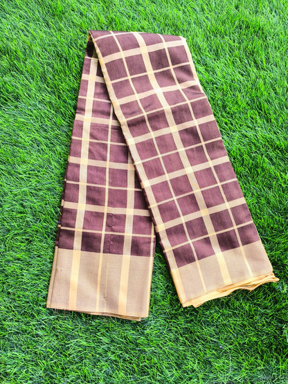 Lightweight Cotton Saree for Daily Wear with Minimal Motifs and Soft Breathable Fabric for Women