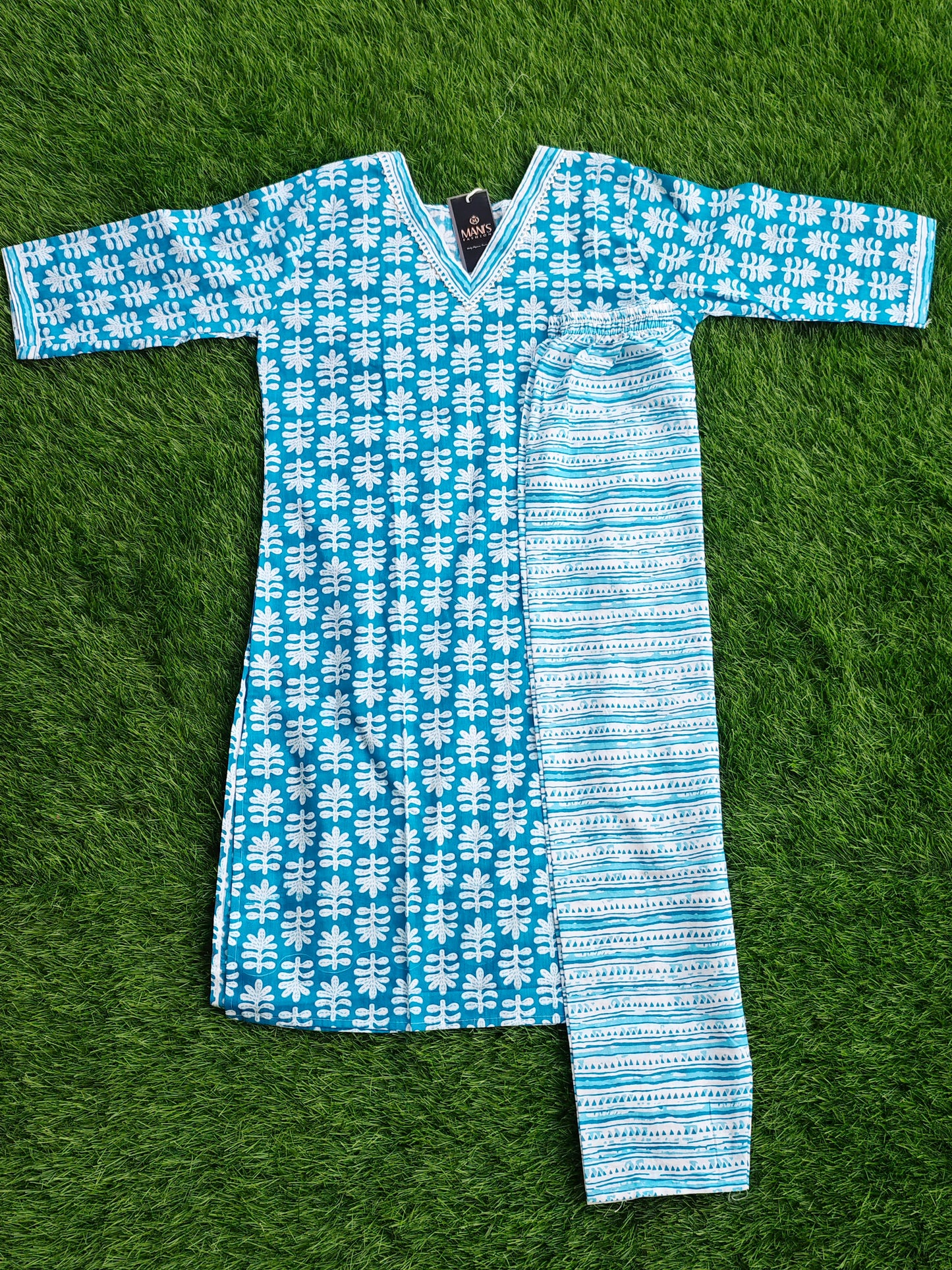 Summer Cotton Kurti Pant Set for Women with Vibrant Prints and Relaxed Fit