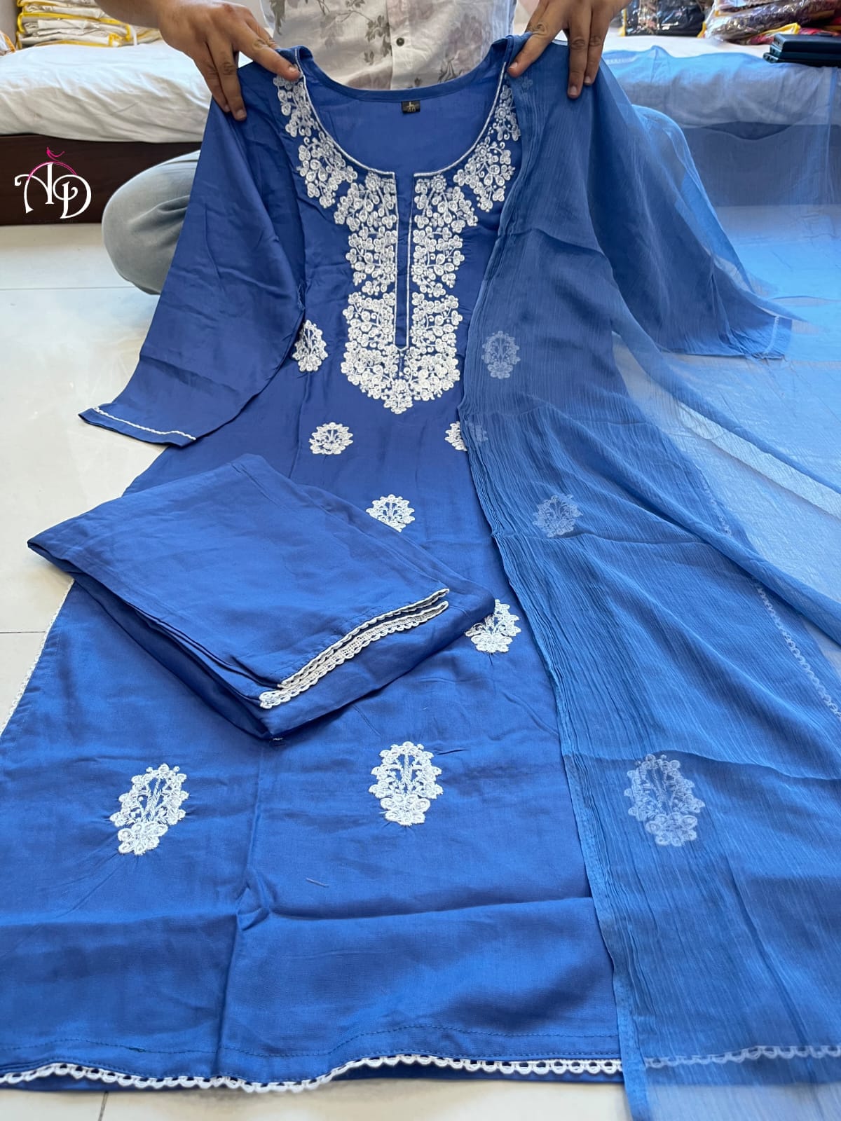 Jaipuri Rayon Ethnic Kurta with Pant and Dupatta – Heavy Fabric 3-Piece Set (M–3XL)