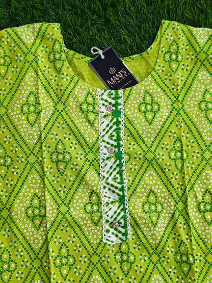 Summer Cotton Kurti Pant Set for Women with Vibrant Prints and Relaxed Fit