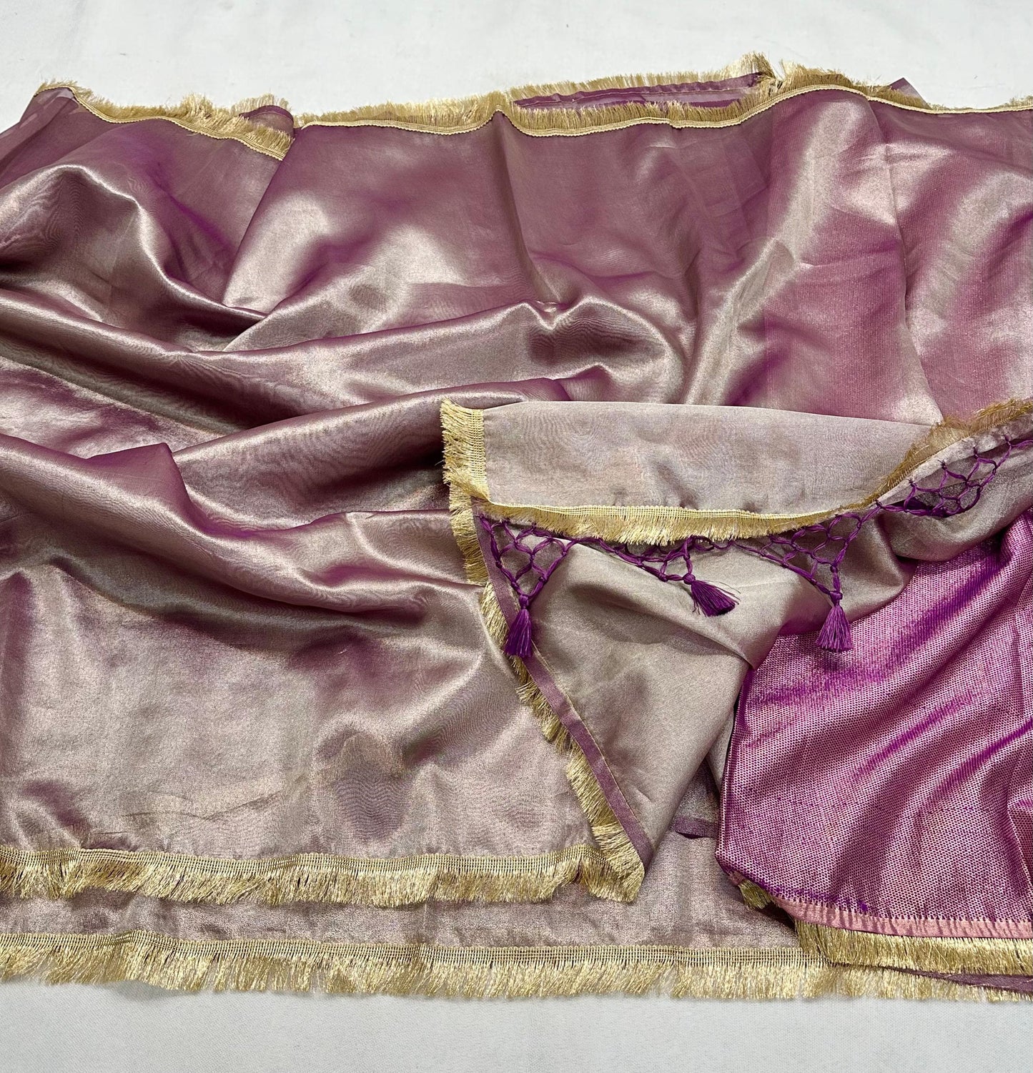 Regal Sophistication Banarasi Tissue Lace Soft Silk Saree