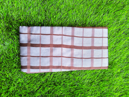 Lightweight Cotton Saree for Daily Wear with Minimal Motifs and Soft Breathable Fabric for Women