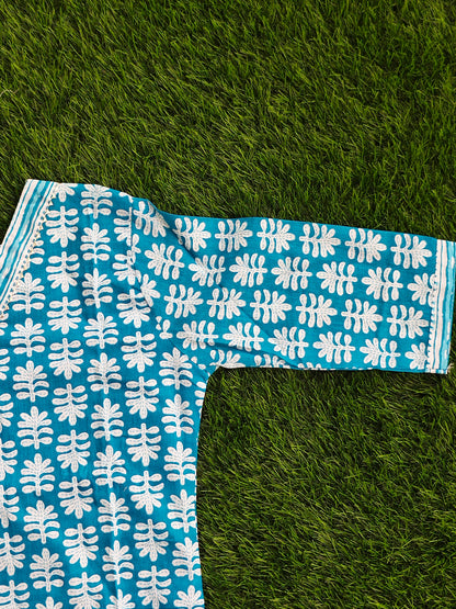 Summer Cotton Kurti Pant Set for Women with Vibrant Prints and Relaxed Fit