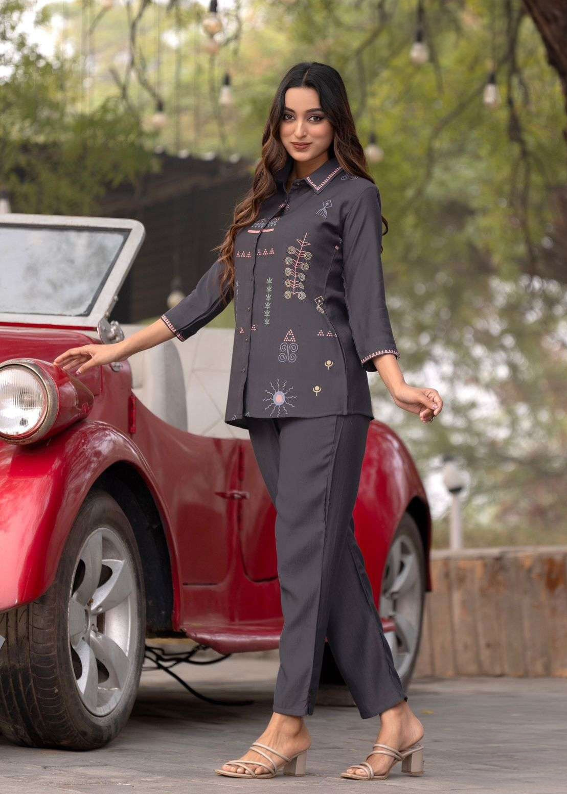 Women’s viscose weaving co-ord set, two piece outfit, plus size XL-XXXL (42-46), regular fit